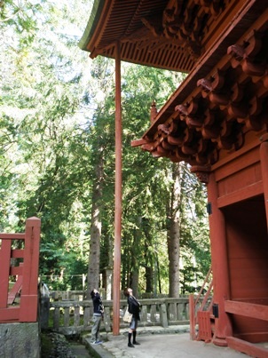 岩木山神社　楼門の柱