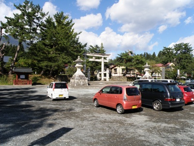 岩木山神社　駐車場
