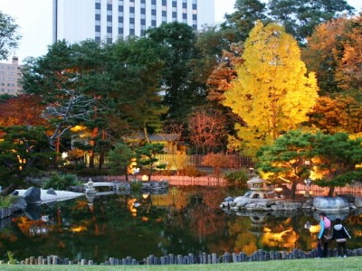 札幌　中島公園の日本庭園