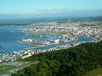 稚内市開基百年記念塔から見た光景