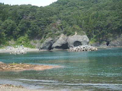 蛸の浜の岩