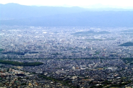 比叡山から見た京都市街