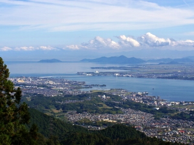比叡山から見た琵琶湖
