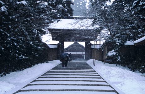 金剛峯寺　冬の光景