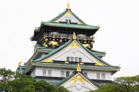 大阪城と金の鯱