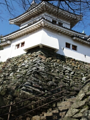 和歌山城　天守閣の石垣