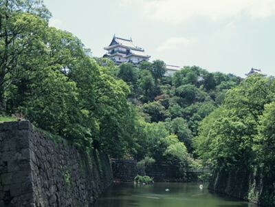 和歌山城　お堀の石垣