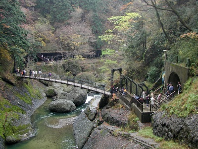 袋田の滝　吊橋