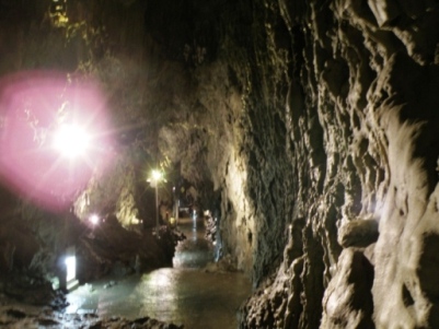 龍泉洞の鍾乳石