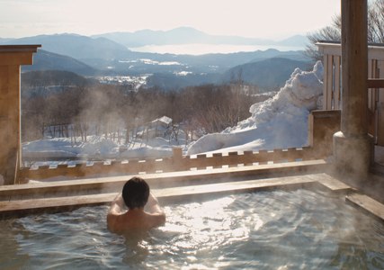 田沢湖高原温泉の露天風呂