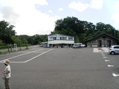 十和田湖　発荷峠の駐車場